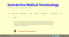 Desktop Screenshot of medterminologyforcare.com