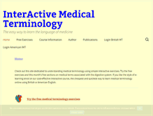 Tablet Screenshot of medterminologyforcare.com